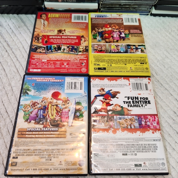Alvin and The Chipmunks 4 DVD Bundle Squeakquel, Roadchip, Chipwrecked - Picture 7 of 8
